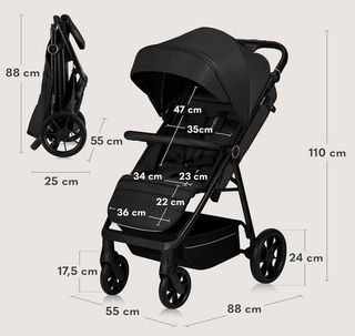 Carrito LIONELO MIRA bebé hasta 22 kg