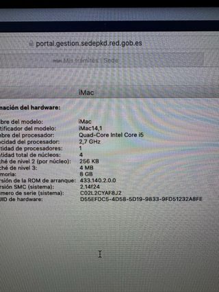 IMAC 2013 Apple Plata