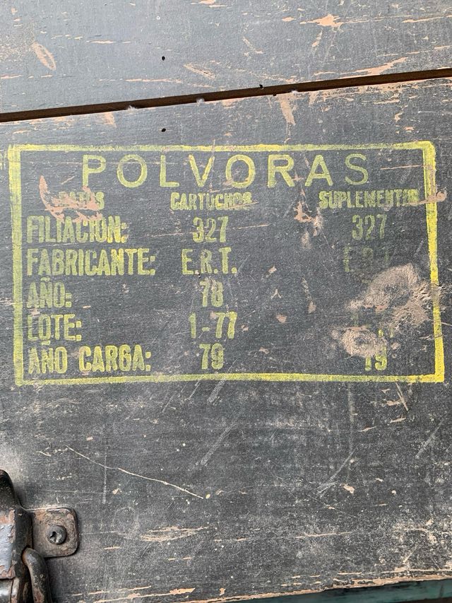 Caja de madera para altavoces de audio+petate mili