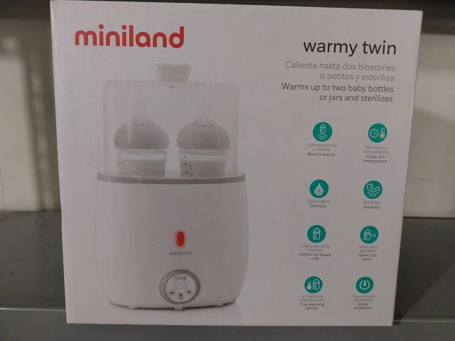 Miniland warmy twin. Calienta biberones