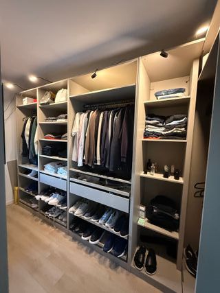 Vestidor modular Ikea beige/gris