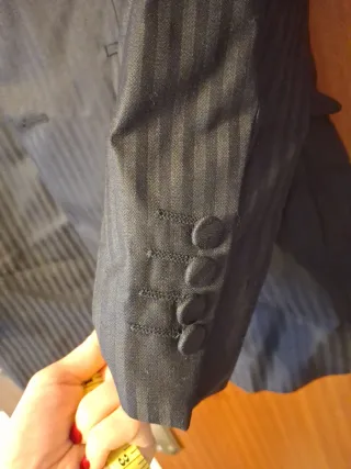 Traje de chaqueta y pantalón rayas