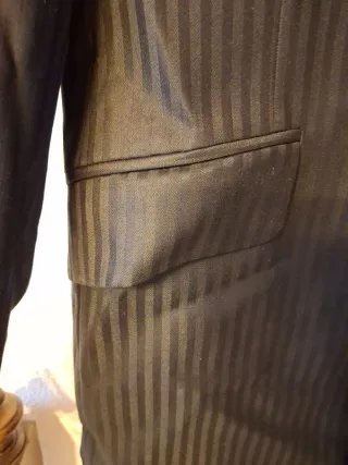 Traje de chaqueta y pantalón rayas