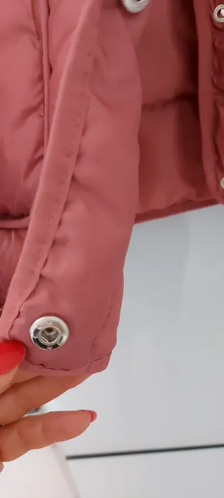 Chaquetón acolchado rosa