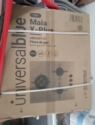 Placa de gas blanca 4 fuegos