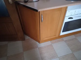 Muebles de cocina y microondas horno