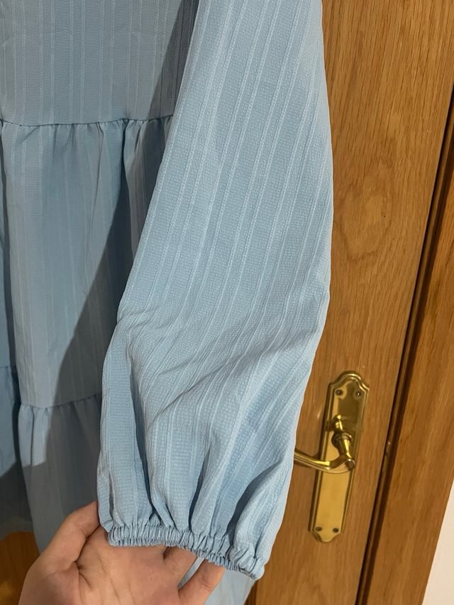 Vestido azul manga larga S
