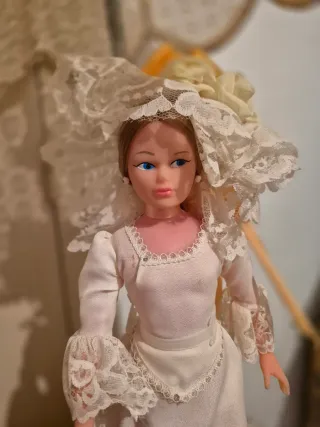 Lámpara Novia Vintage Tela y Plástico