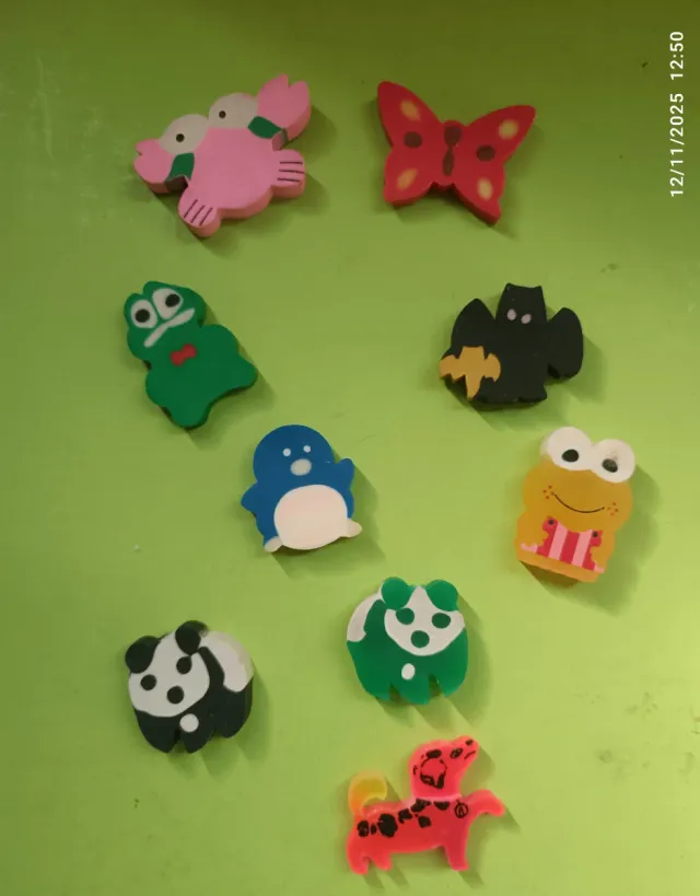 Gommine vintage animali assortiti