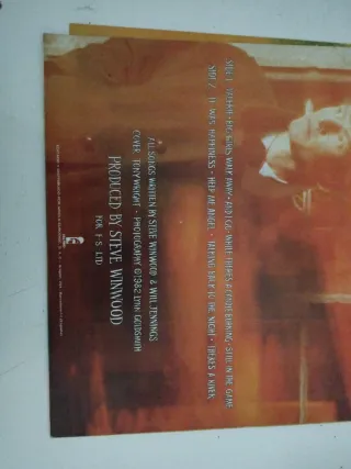 Vinilo Steve Winwood - Talking Back to the Night