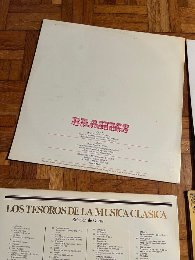 Vinilos Música Clásica Brahms y Dvorak