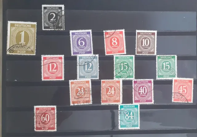 Germania 1946 - Occupazione Alleata-  15 valori