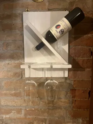 Portabottiglie artigianale in legno!