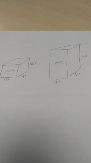 Cabezal Cómoda y mesitas de noche de madera