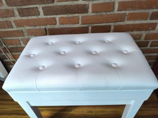 Banqueta de piano con compartimento - Acolchada
