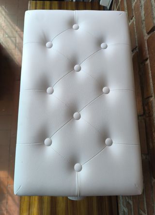 Banqueta de piano con compartimento - Acolchada