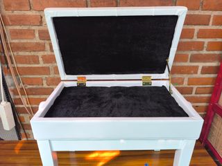 Banqueta de piano con compartimento - Acolchada