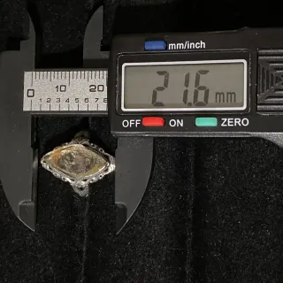 Anillo Plata Diamantes Herkimer Natural