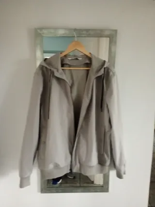 Chubasquero Zara Gris Talla XL