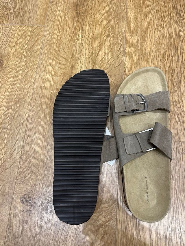 Sandalias Pull&Bear Birkenstock Beige/Gris