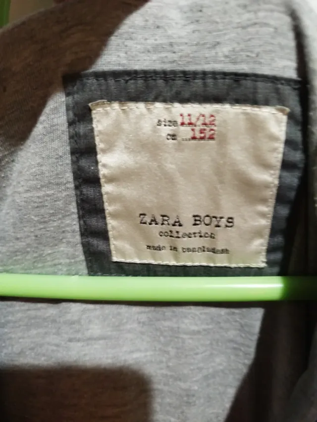 Chaqueta niño Zara azul y gris