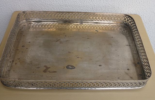 Bandeja Antiga Metal 37cm/24cm