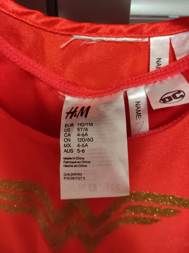 Disfraz Wonder Woman 4-6 años