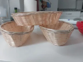 Cestas de plástico para comida/cubiertos