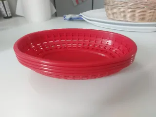 Cestas de plástico para comida/cubiertos