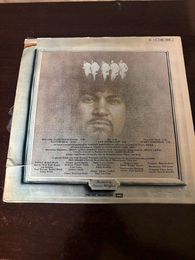 Disco Vinilo Temptations “Masterpiece”