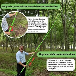 Sierra podar extensible 8m