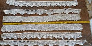 Strisce di pizzo fatte a mano