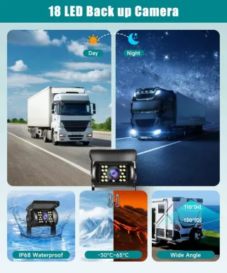 Monitor TFT 7 720P con 2 telecamere