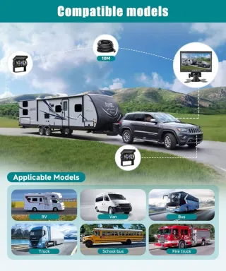 Monitor TFT 7 720P con 2 telecamere