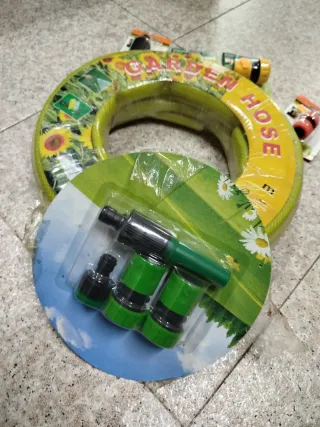 Manguera Jardín 15m (19mm) + Accesorios