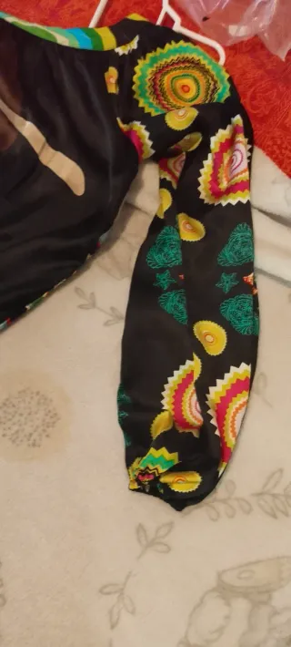 Vestido estampado estilo asiático Talla L