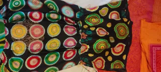 Vestido estampado estilo asiático Talla L