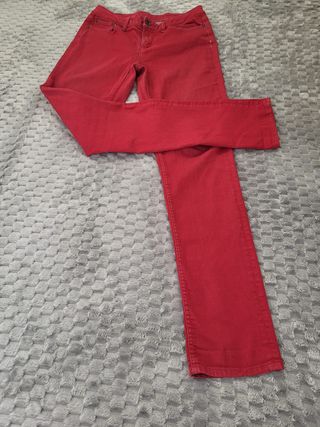 Pantalón Vaquero Tommy Hilfiger Rojo Talla M