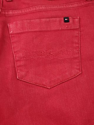 Pantalón Vaquero Tommy Hilfiger Rojo Talla M