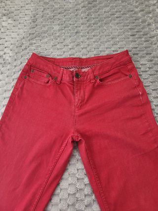 Pantalón Vaquero Tommy Hilfiger Rojo Talla M