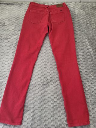 Pantalón Vaquero Tommy Hilfiger Rojo Talla M