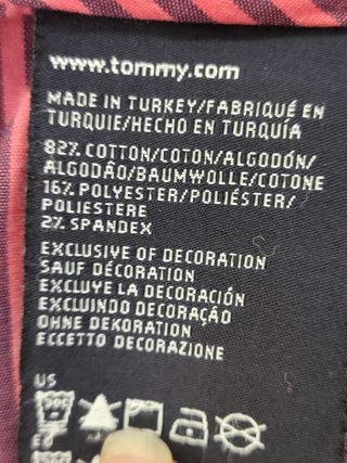 Pantalón Vaquero Tommy Hilfiger Rojo Talla M