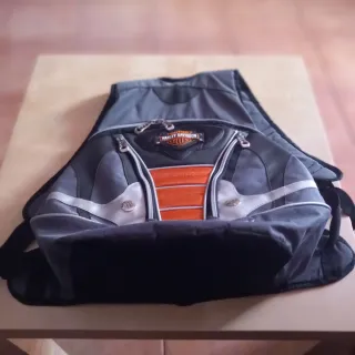 Mochila Harley Davidson Negra y Gris