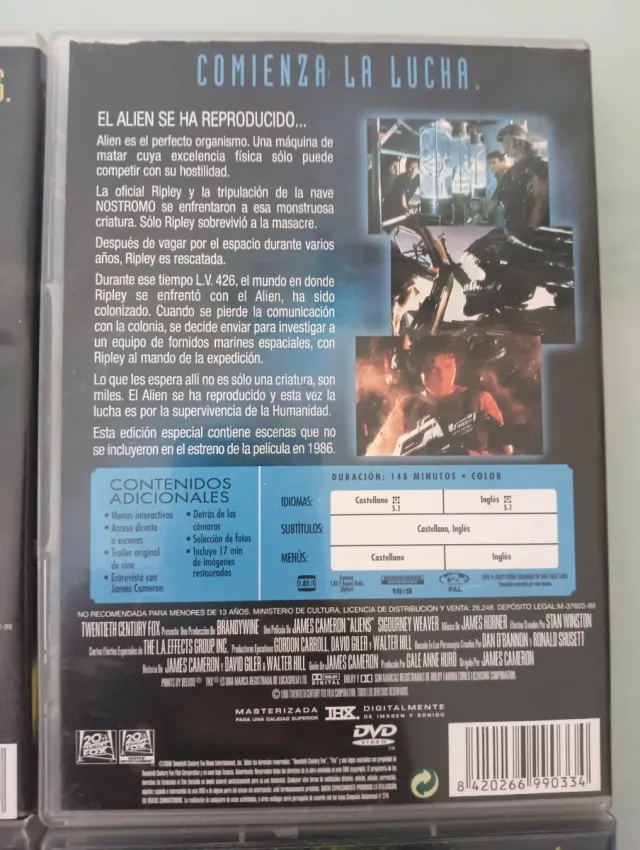 Saga Alien DVD Ediciones Especiales