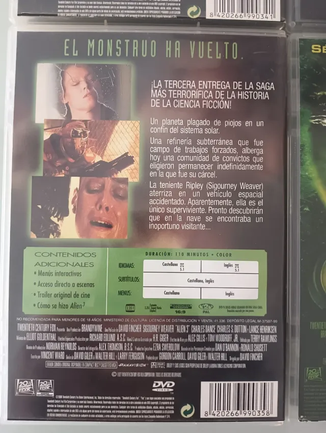 Saga Alien DVD Ediciones Especiales