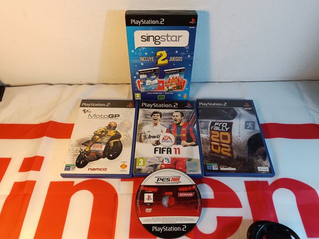 Consola PlayStation 2 com jogos completos!