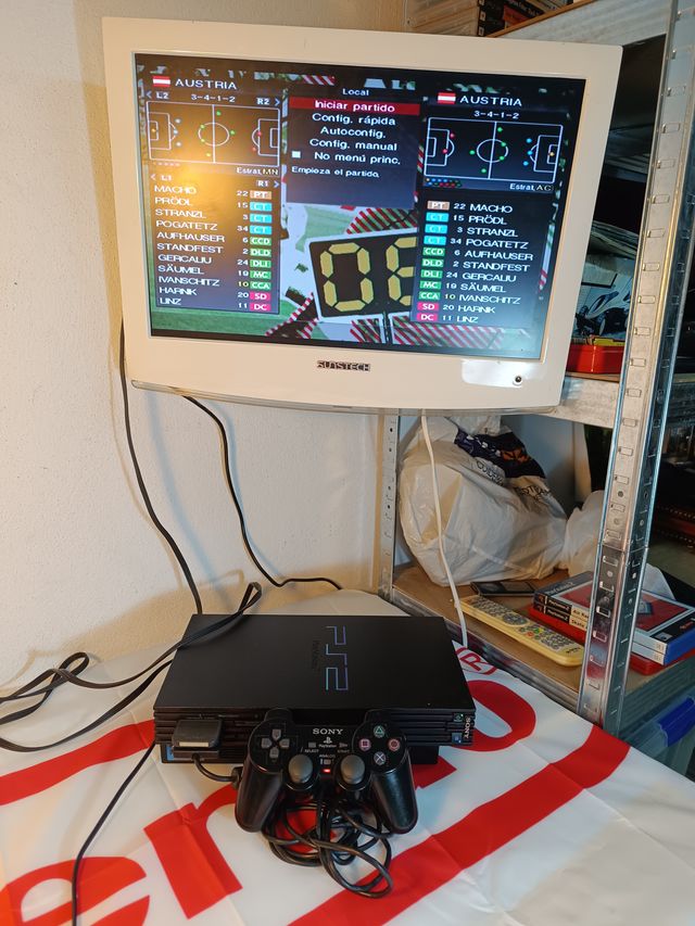 Consola PlayStation 2 com jogos completos!