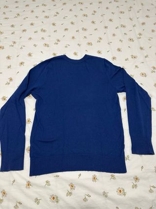 Jersey Hollister cuello pico azul marino Talla L