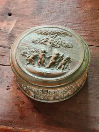 Portagioie antico ottone dorato