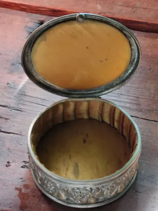 Portagioie antico ottone dorato